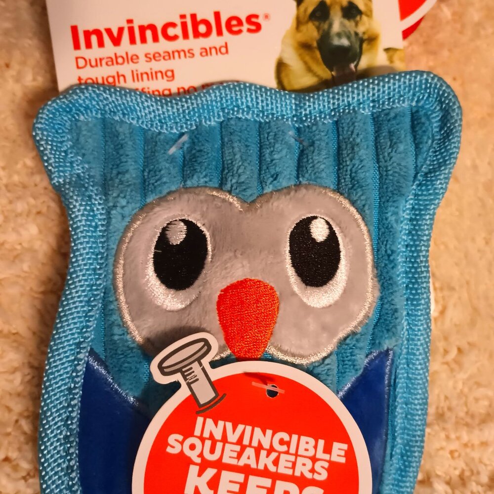 NWT~ 2 Outward Hound Invincibles Stuffing-Free Squeaky Interactive Dog Toys - Picture 6 of 10